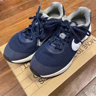 ナイキ(NIKE)の【ジュニア】レボリューション 6 NN GS ネイビー　23cm(スニーカー)