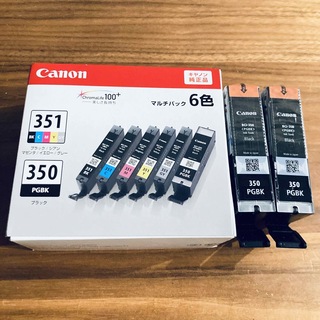 キヤノン(Canon)の【未使用】Canon インクカートリッジ BCI-351+350/6MP(PC周辺機器)