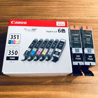 キヤノン(Canon)の【未使用】Canon インクカートリッジ BCI-351+350/6MP(PC周辺機器)