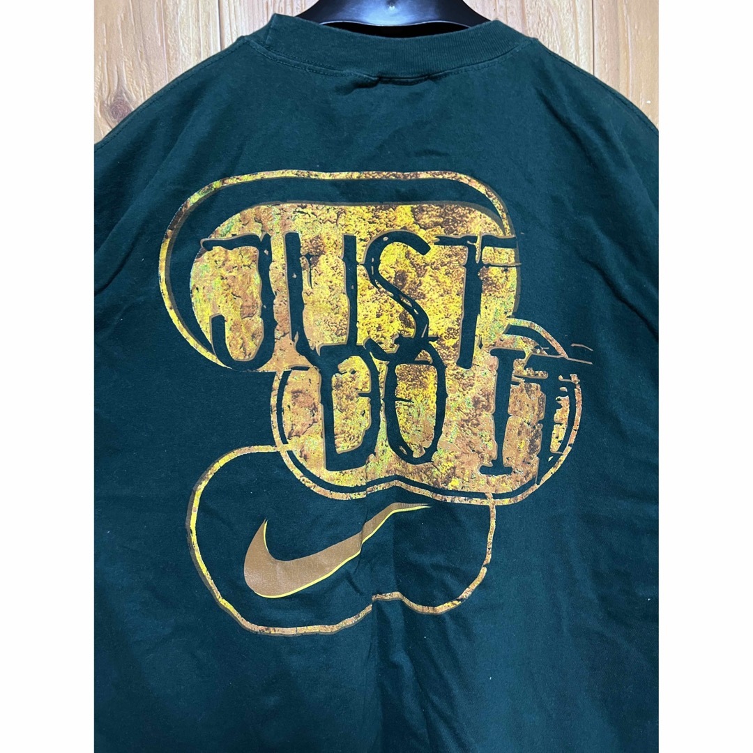 90s NIKE 半袖Tシャツ ホワイト スウッシュ ロゴプリント M