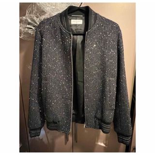 サンローラン(Saint Laurent)のsaint laurent paris スパンコールジャケット(スタジャン)