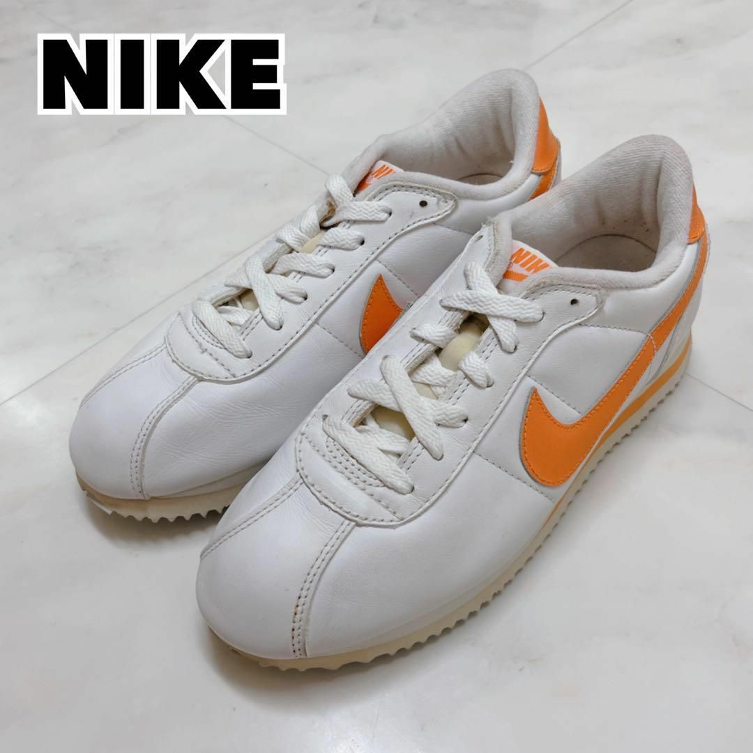 90s 97年製 NIKE ナイキ レザーコルテッツ オレンジ 25cm