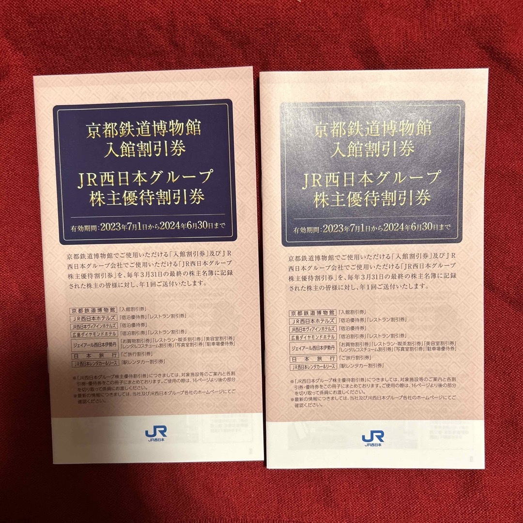 京都鉄道博物館割引券　JR西日本グループ　株主優待割引券