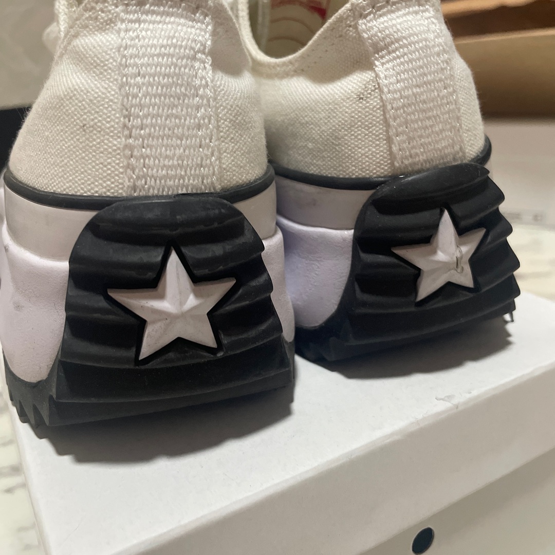 【レア商品】韓国限定　converse 白　24.0cm 厚底