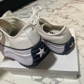 コンバース(CONVERSE)の【レア商品】韓国限定　converse 白　24.0cm 厚底(スニーカー)