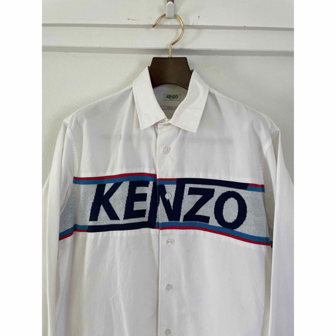 KENZO(ケンゾー)のKENZO Paris ケンゾー　長袖シャツ　フロントロゴシャツ　 メンズのトップス(シャツ)の商品写真