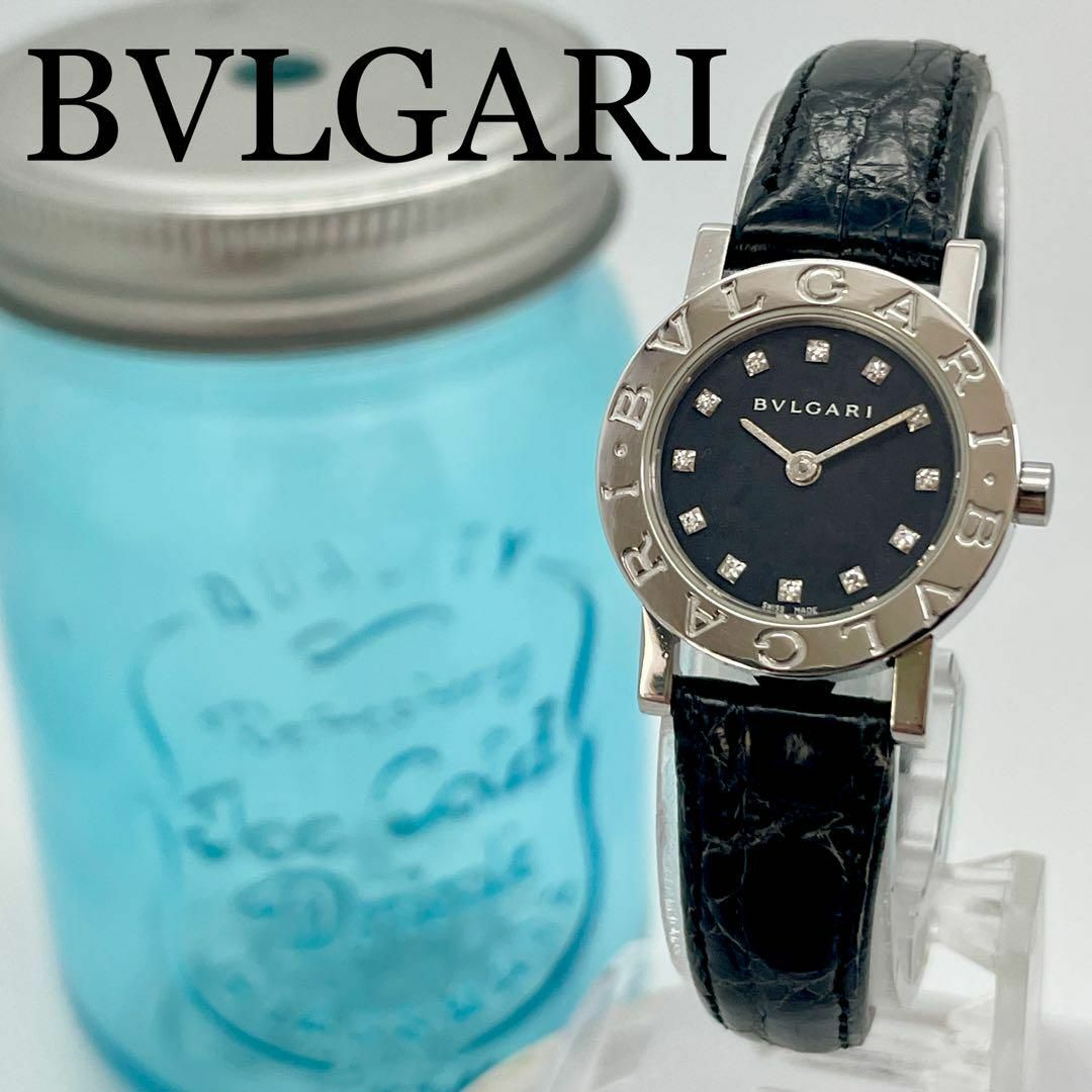 323 BVLGARI ブルガリ時計　BB23 レディース腕時計　12Pダイヤ