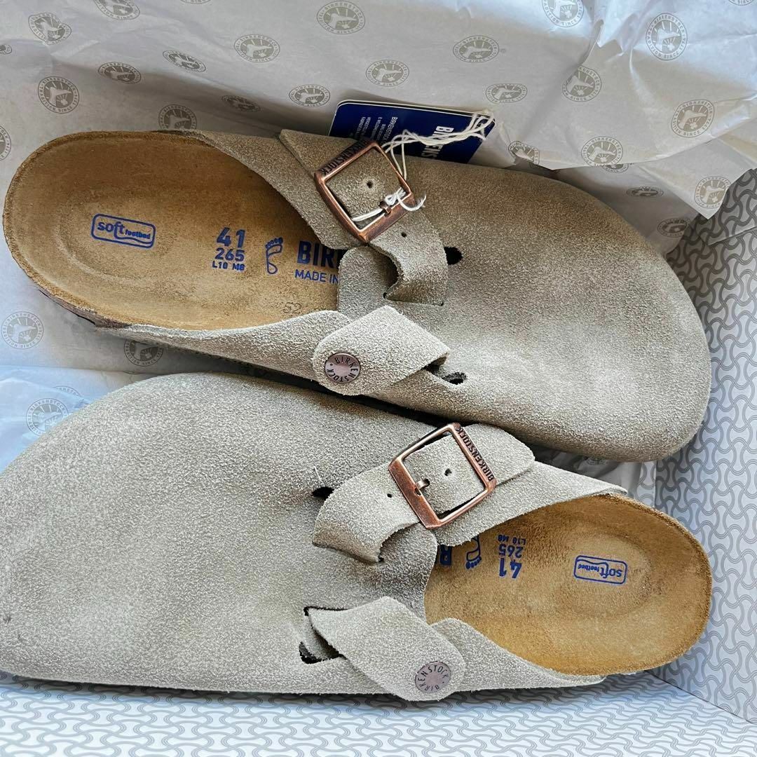 BIRKENSTOCK(ビルケンシュトック)の新品正規品★ビルケンシュトック ボストン 26.5 ビルケン スウェード トープ メンズの靴/シューズ(サンダル)の商品写真