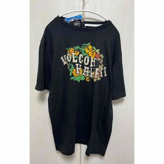 ボルコム(volcom)の新品タグ付　VOLCOM ハワイ 限定 Tシャツ カットソー 花柄 ブラック L(Tシャツ(半袖/袖なし))