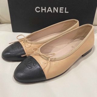 CHANEL 美品　ベージュ　バレエシューズ　36 1/2 23.5cm