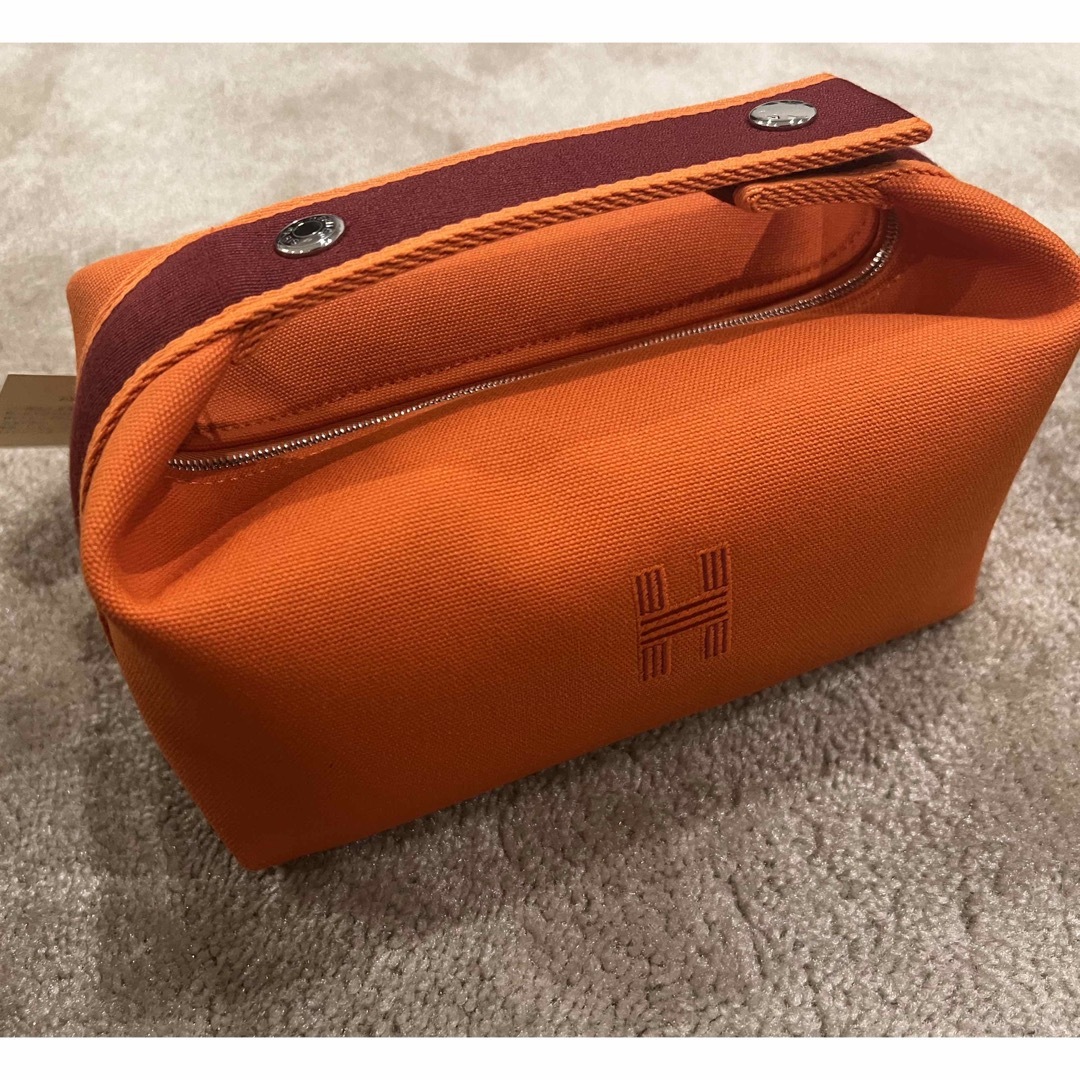 新品】エルメス HERMES ブリッドアブラック PM オレンジ フュー ...