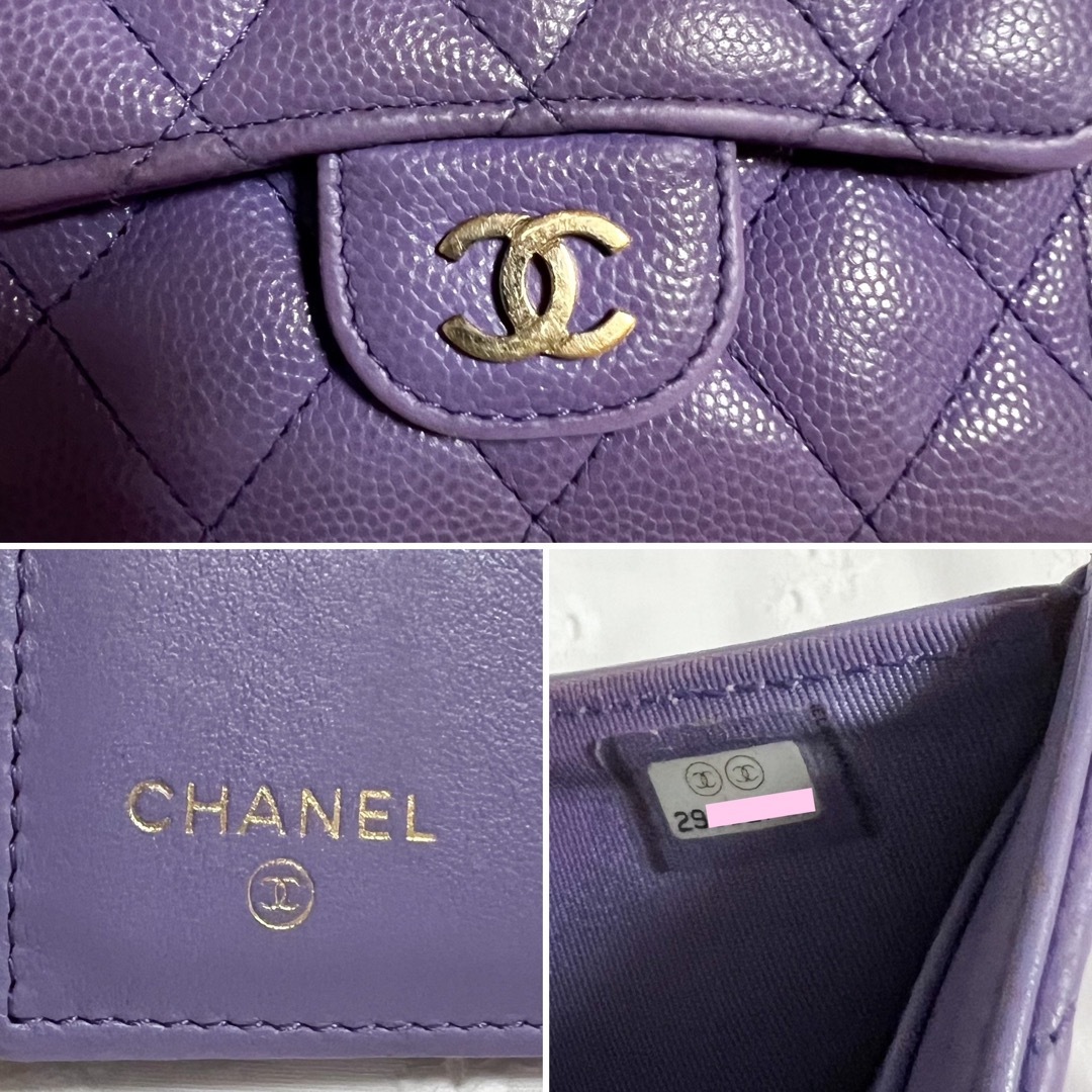 CHANEL(シャネル)の専用★CHANEL シャネル キャビアスキン 三つ折り財布 コンパクト レディースのファッション小物(財布)の商品写真