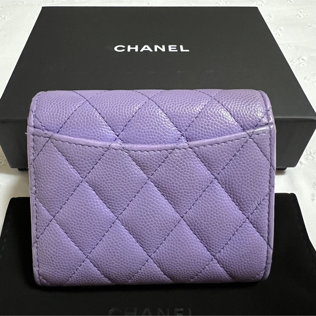 CHANEL - 専用☆CHANEL シャネル キャビアスキン 三つ折り財布 ...