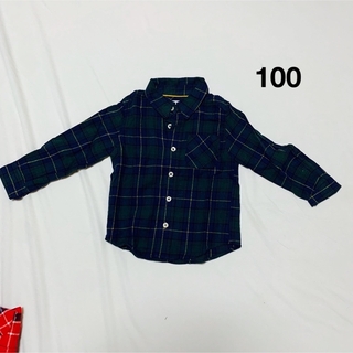 ニシマツヤ(西松屋)の緑チェック 100(Tシャツ/カットソー)