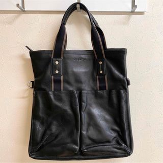 コーチ(COACH)のCOACH （コーチ）メンズ　レザートートバッグ　黒(トートバッグ)