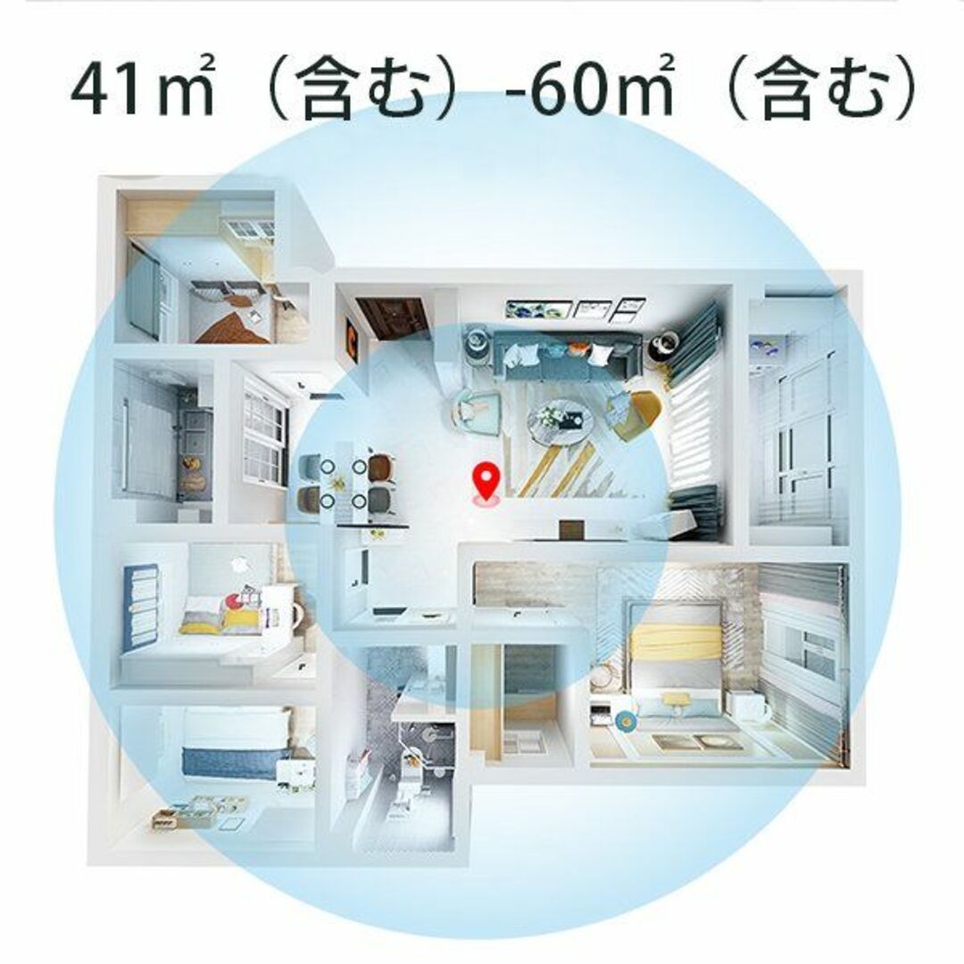 ミニ空気清浄機 イオン発生器 除菌 ウイルス除去 消臭 脱臭 スマホ/家電/カメラの生活家電(空気清浄器)の商品写真