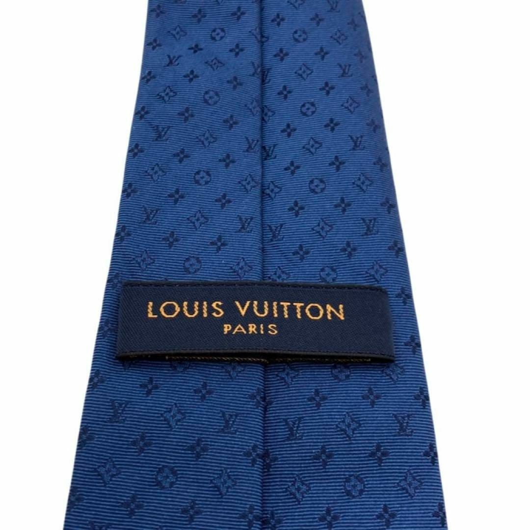 LOUIS VUITTON ルイヴィトン ブルー ネイビー系 ネクタイ 箱付き-