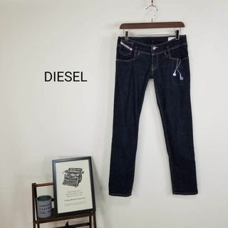 ディーゼル(DIESEL)のDIESELレディースW27MATICローライズスリムストレッチデニム濃紺(デニム/ジーンズ)