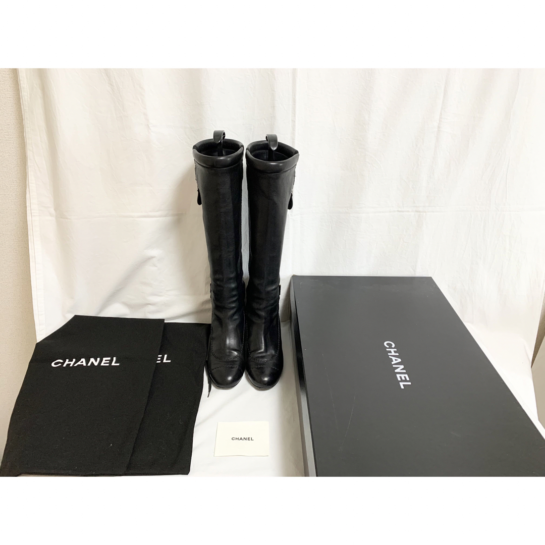 CHANEL - 美品 シャネル G27319 ココマーク エンジニア レザーロング