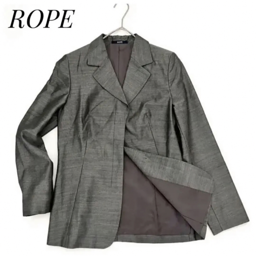 ROPE' - 上質✨ROPE ロペ テーラード ジャケット キュプラ グレー 高
