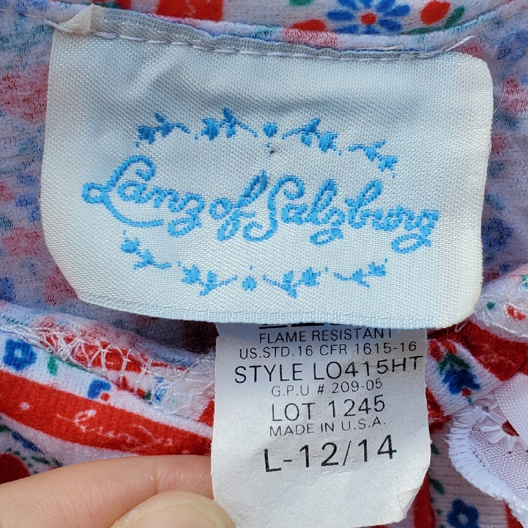 Lanz of Salzburg vintage フランネル ナイトドレス