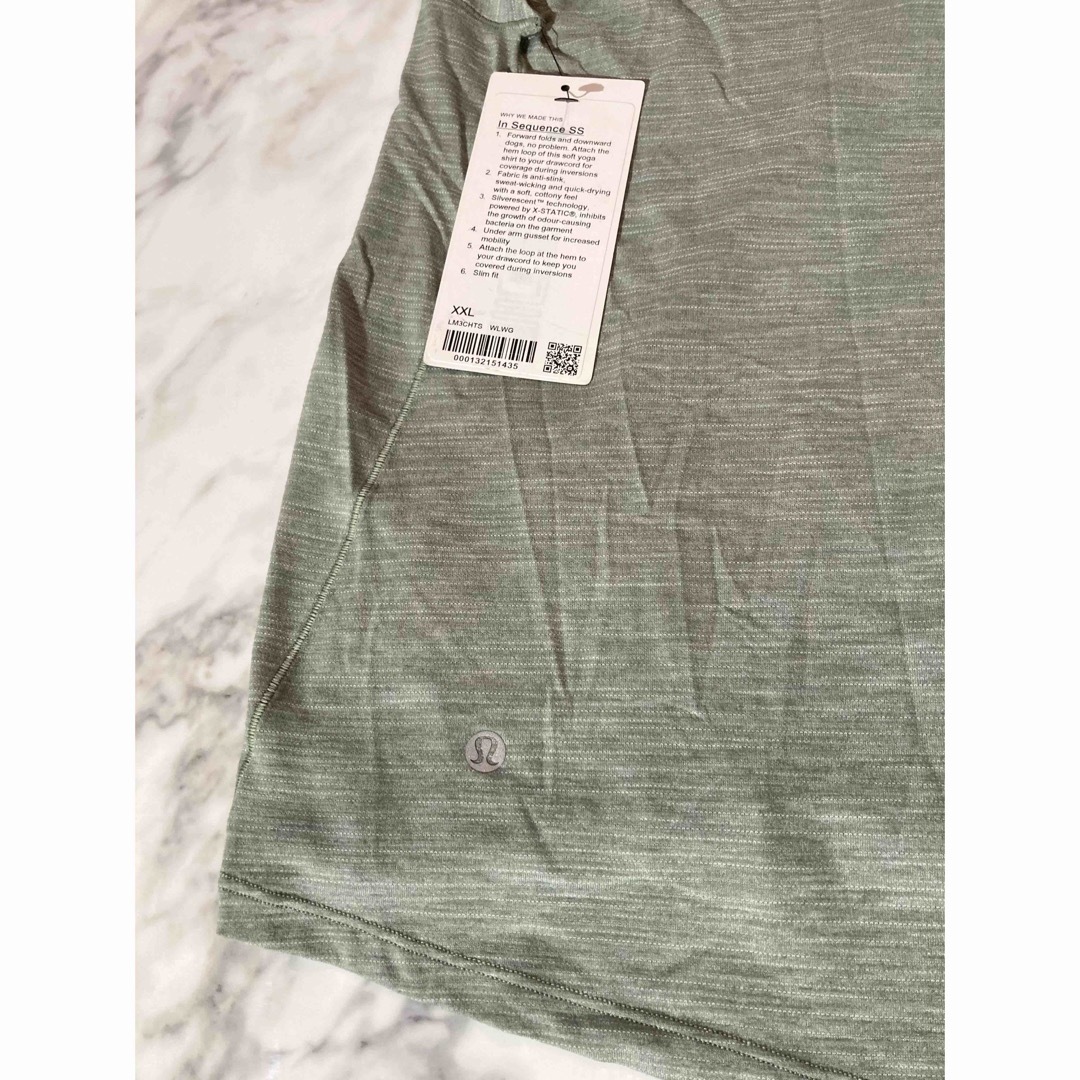 lululemon - 【定価9,500円】ルルレモン メンズ Tシャツ XXL 緑の通販