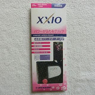 ダンロップ(DUNLOP)のXXIO ゼクシオ ゴルフグローブ ブラック 21cm 女性用(その他)