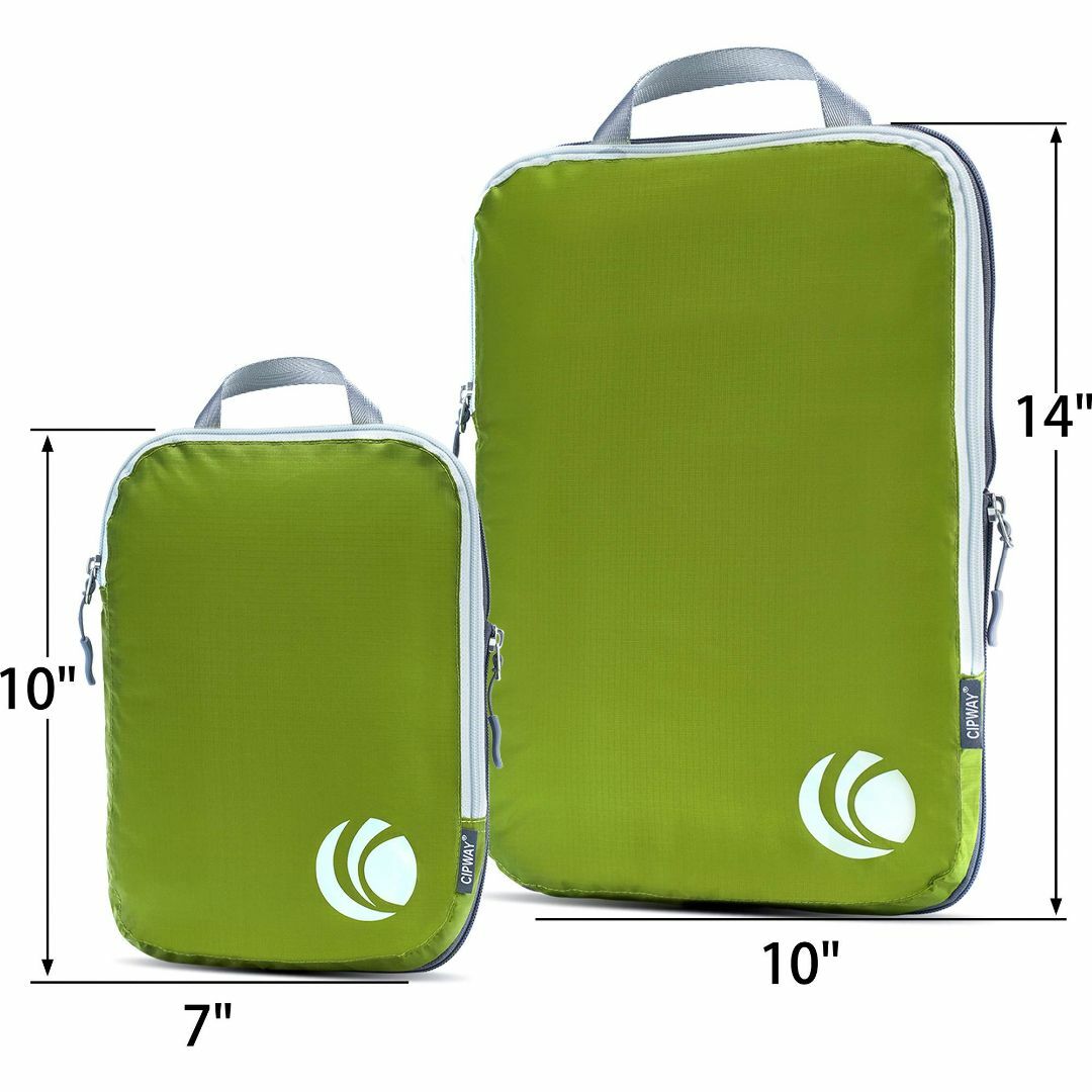 Cipway 旅行用圧縮パッキングキューブ 拡張可能な荷物パッキングオーガナイザ