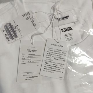 新品■doublet × WISM ファミレスTシャツ XL 白 ホワイト