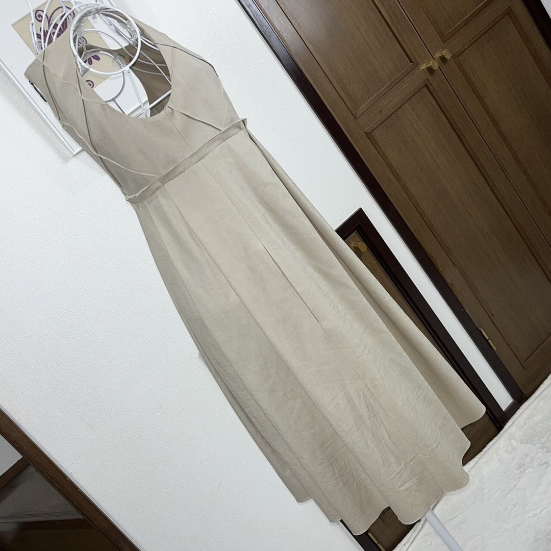 美品⭐️フォクシーニューヨーク ニットドレス ワンピース ベージュ 38-