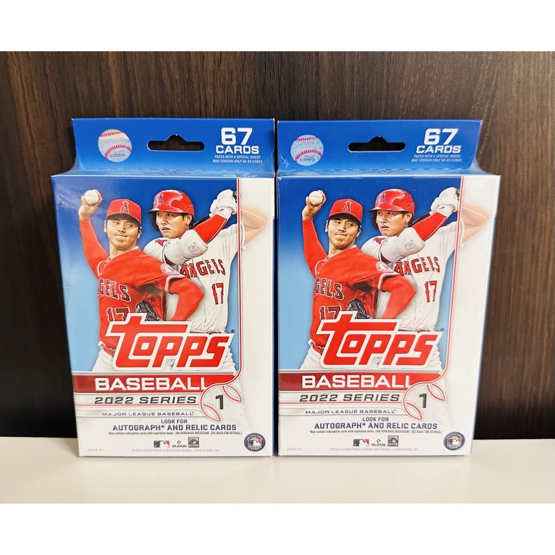 【送料込】Topps 大谷パッケージ 2022 カード ハンガーボックス 2箱 エンタメ/ホビーのトレーディングカード(Box/デッキ/パック)の商品写真