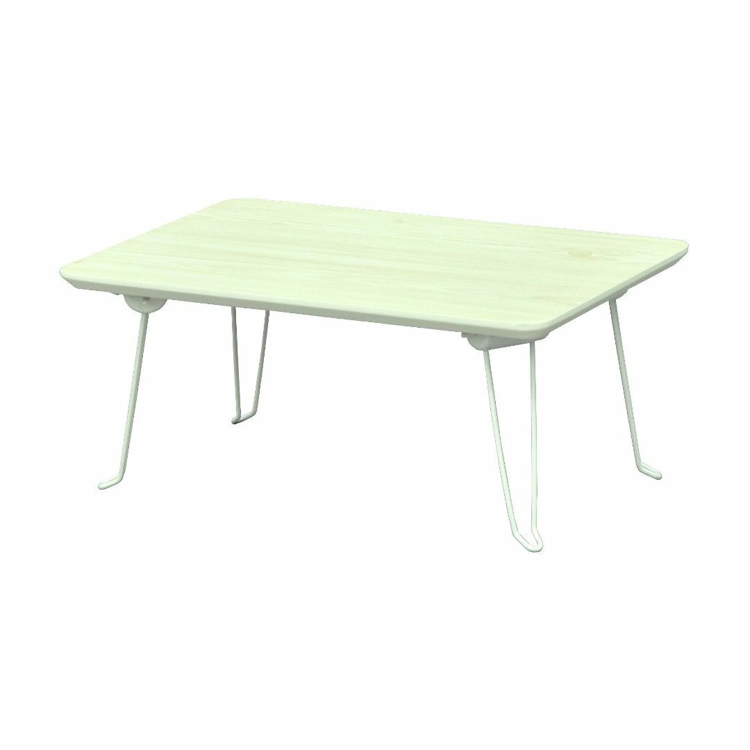【色: ホワイト】エイ・アイ・エス (AIS) 折脚テーブル ホワイト 45x3