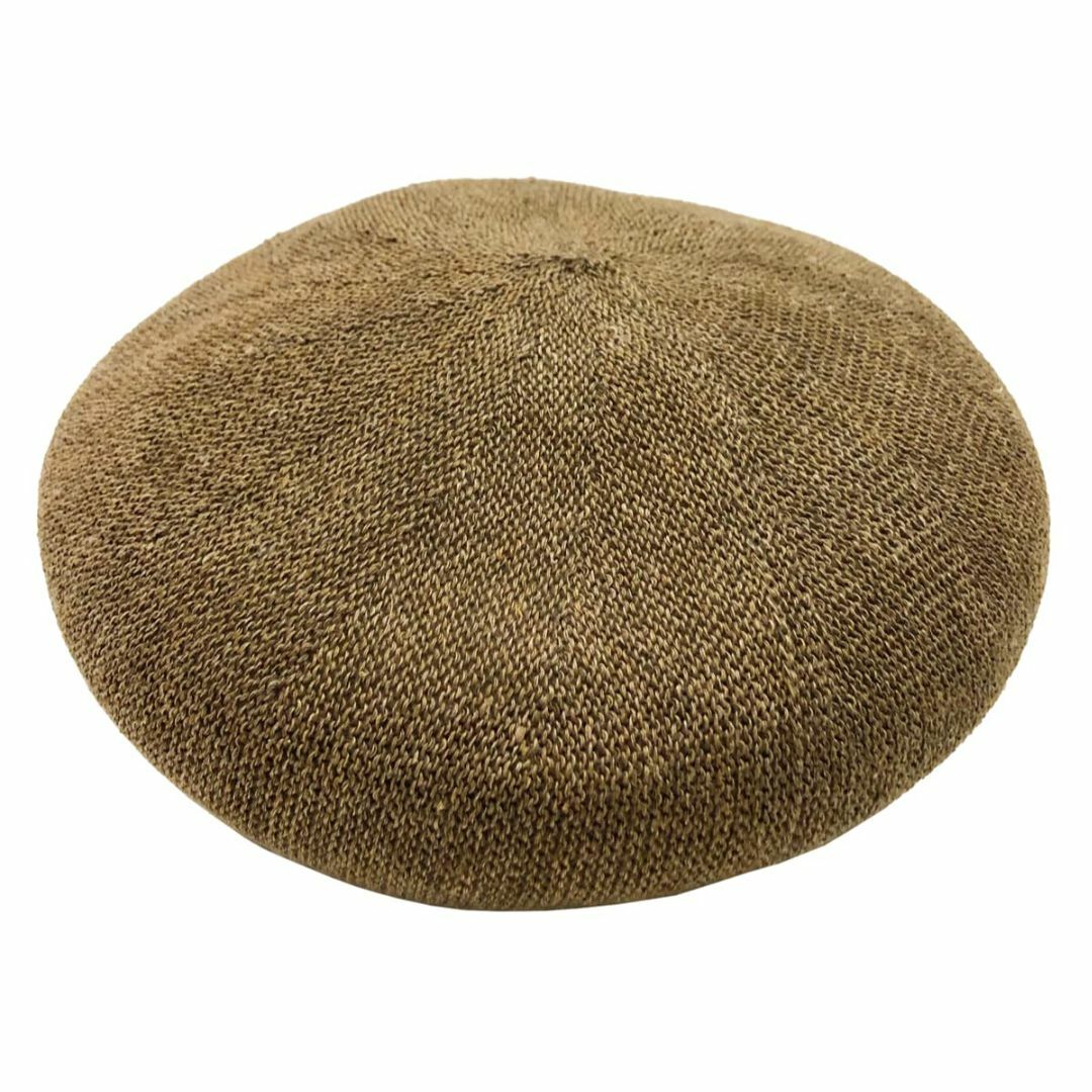 メンズ【色: ブラウン】ベーシックエンチ Linen Thermo Beret ベレー