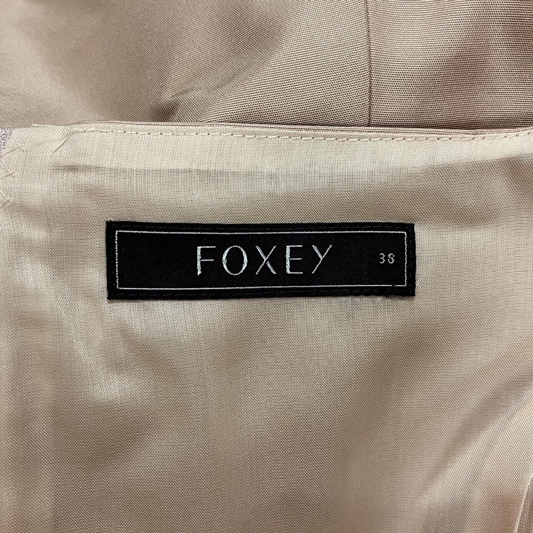 フォクシー ワンピース　38 FOXEY ワンピース　極美品　シルク　ピンク ひざ丈ワンピース
