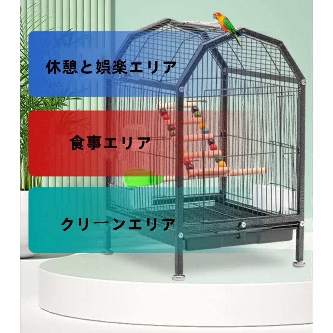Jiza 鳥かご 鳥ケージ 中小型バードゲージ 鳥小屋 組立式 セキセイ