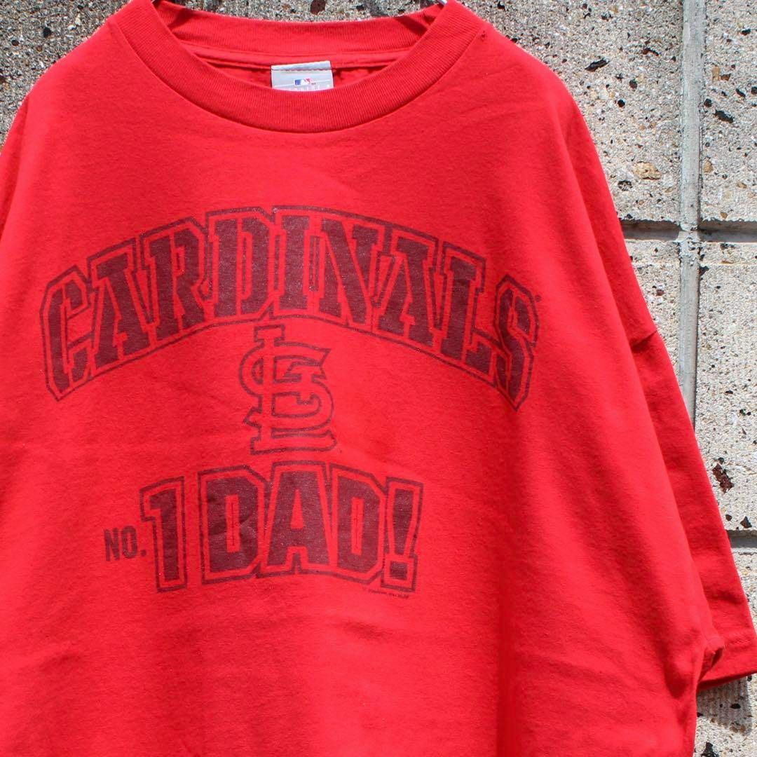 MLB(メジャーリーグベースボール)のMLB公 セントルイス カージナルス XXLサイズ ビッグサイズ 古着 Tシャツ メンズのトップス(Tシャツ/カットソー(半袖/袖なし))の商品写真