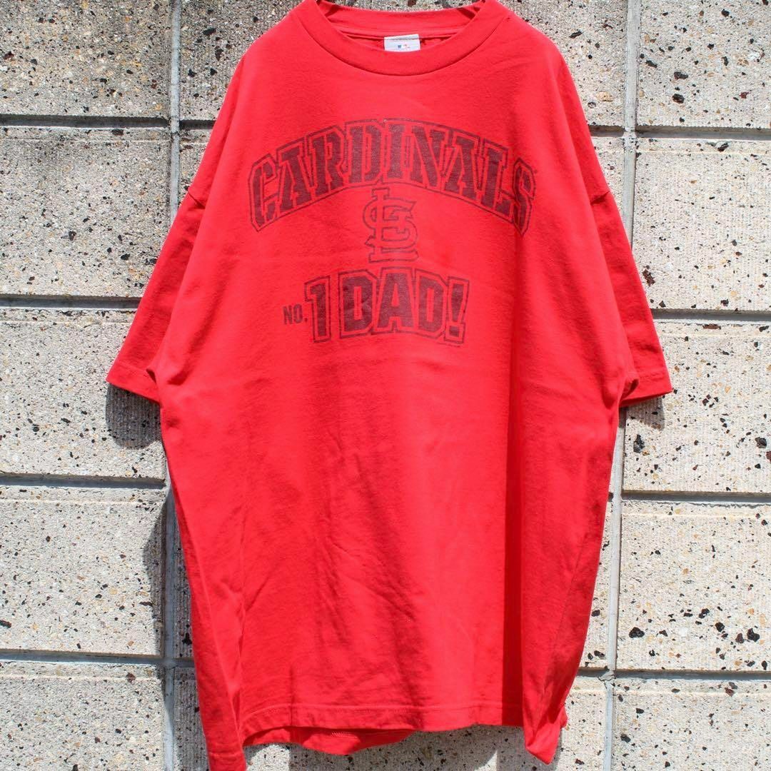 MLB(メジャーリーグベースボール)のMLB公 セントルイス カージナルス XXLサイズ ビッグサイズ 古着 Tシャツ メンズのトップス(Tシャツ/カットソー(半袖/袖なし))の商品写真