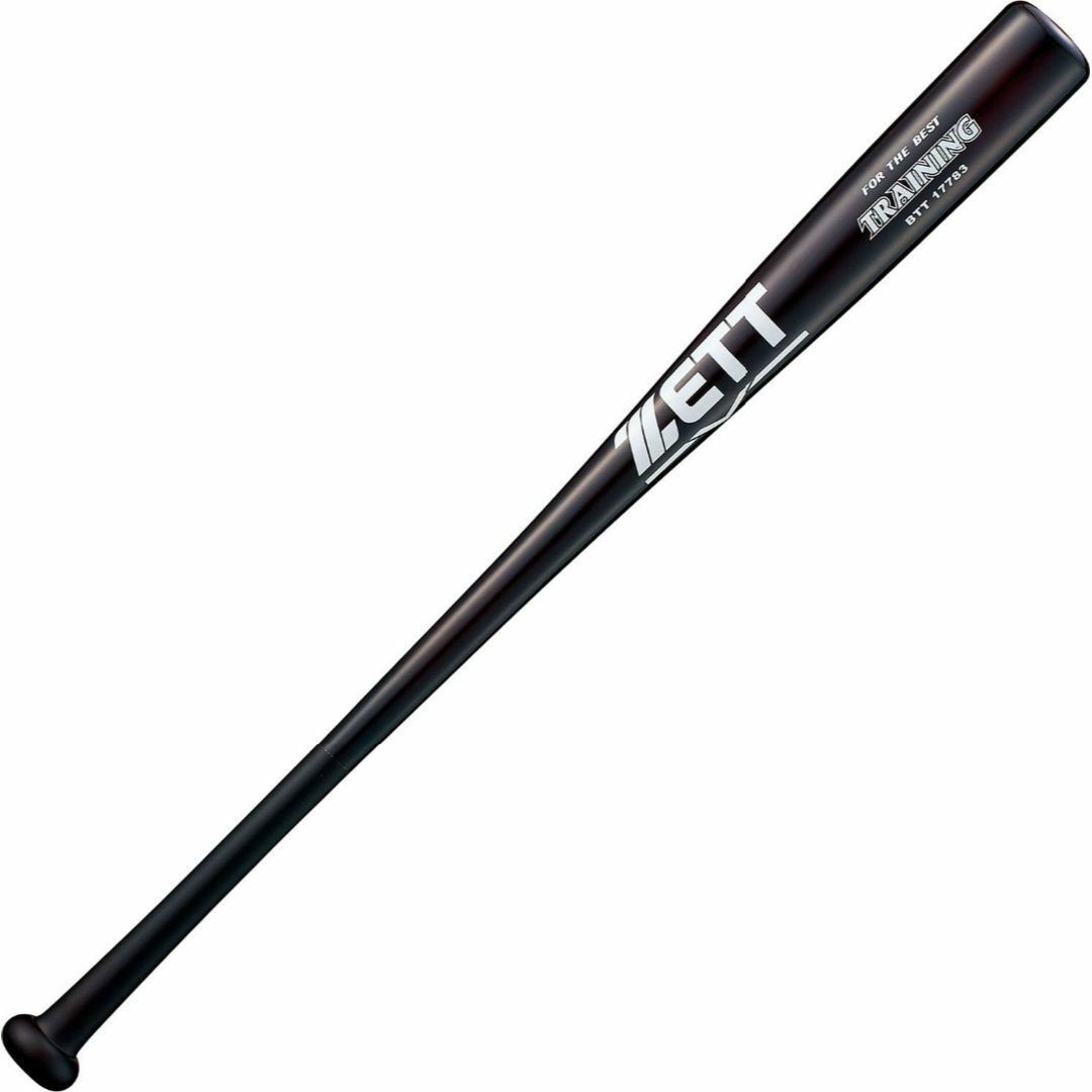 ZETT(ゼット) 野球 木製 トレーニング バット 実打撃可能 84cm ブラ