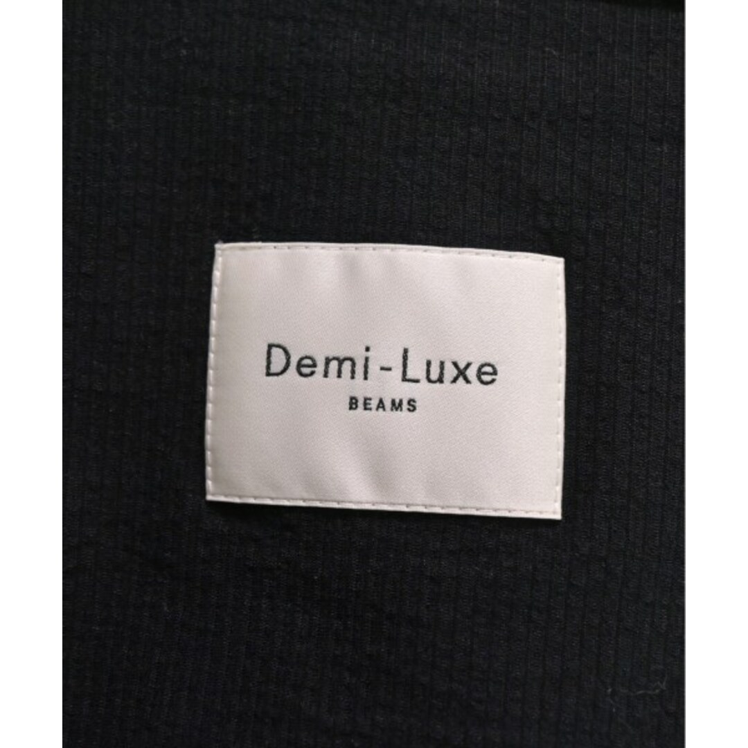 Demi-Luxe BEAMS(デミルクスビームス)のDemi-Luxe BEAMS ノーカラージャケット 38(M位) 黒 【古着】【中古】 レディースのジャケット/アウター(ノーカラージャケット)の商品写真