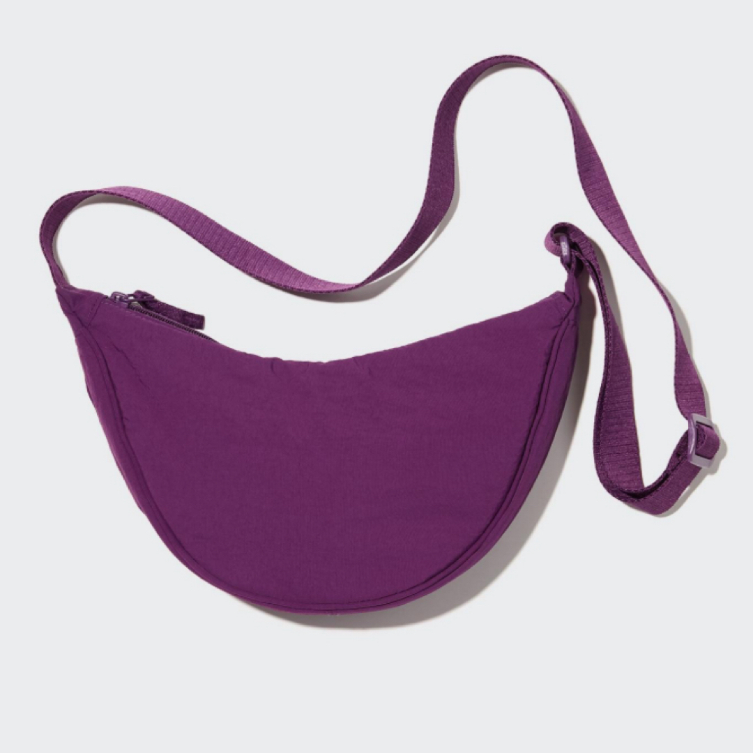 UNIQLO(ユニクロ)のユニクロ ラウンドミニショルダーバッグ 紫 パープル レディースのバッグ(ボディバッグ/ウエストポーチ)の商品写真