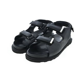 カミナンド(CAMINANDO)のCAMINANDO カミナンド サンダル US9(26cm位) 黒 【古着】【中古】(サンダル)