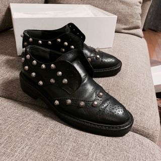 バレンシアガ(Balenciaga)のbalenciaga ローファー　スタッズ　38 バレンシアガ　フローレント(ローファー/革靴)