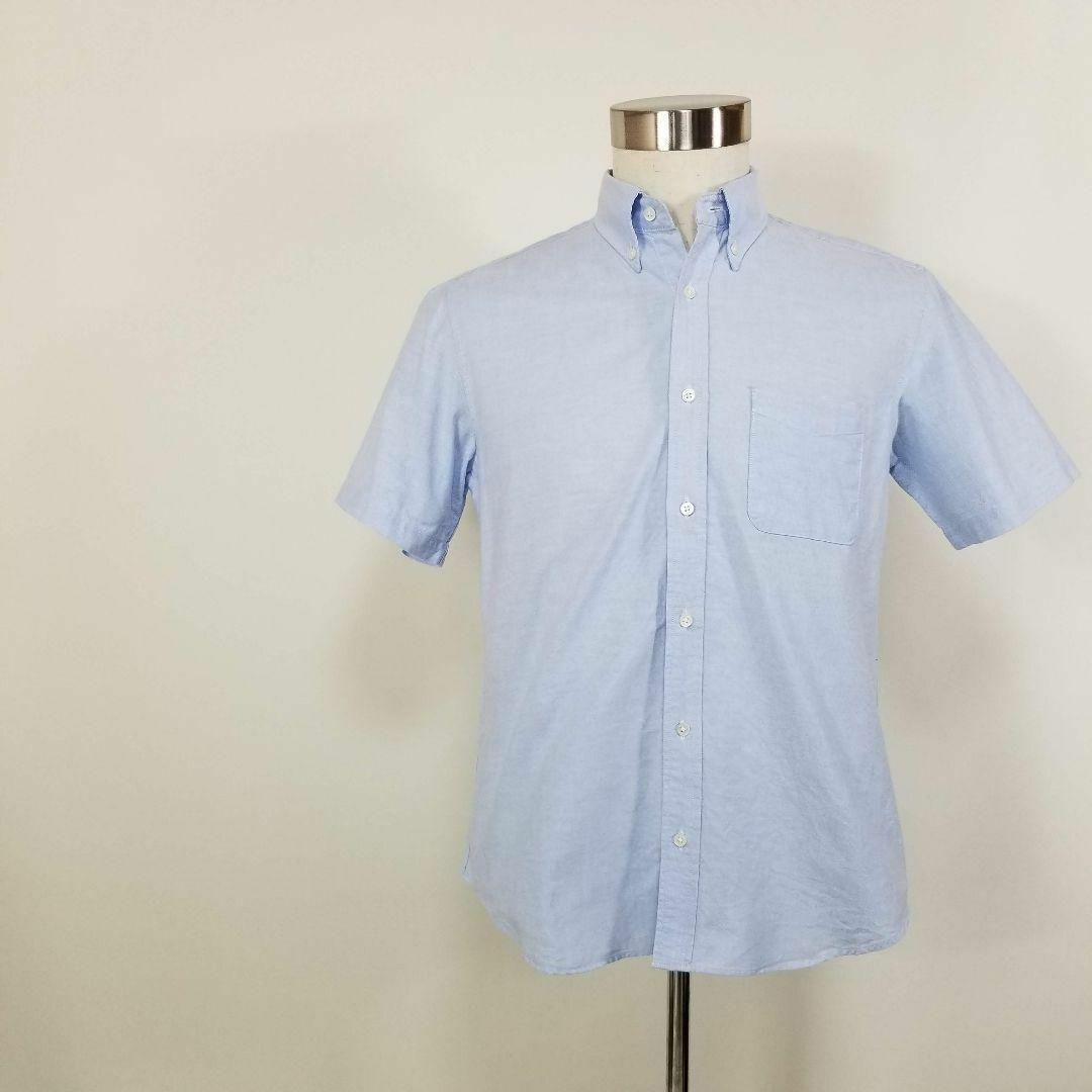 FREAK'S STORE(フリークスストア)のフリークスストア淡青スタンダードボタンダウンシャツ半袖メンズSカジュアルシャツ メンズのトップス(Tシャツ/カットソー(半袖/袖なし))の商品写真