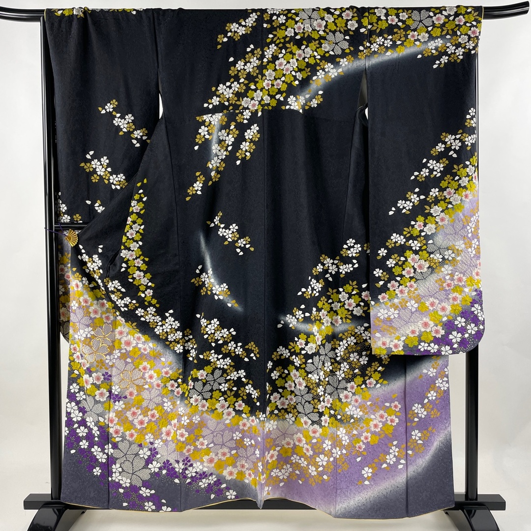 バイセル帯振袖 美品 名品 身丈157.5cm 裄丈69cm 正絹