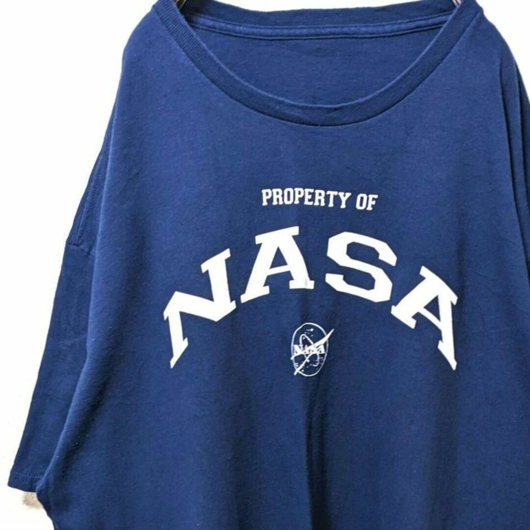 NASA ナサ ロゴ Tシャツ ネイビー 紺色 古着 | フリマアプリ ラクマ