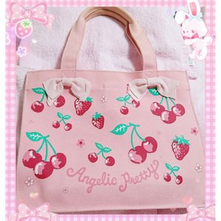 アンジェリックプリティー(Angelic Pretty)のAngeilc pretty  チェリープリント  キャンパス  トートバッグ(トートバッグ)