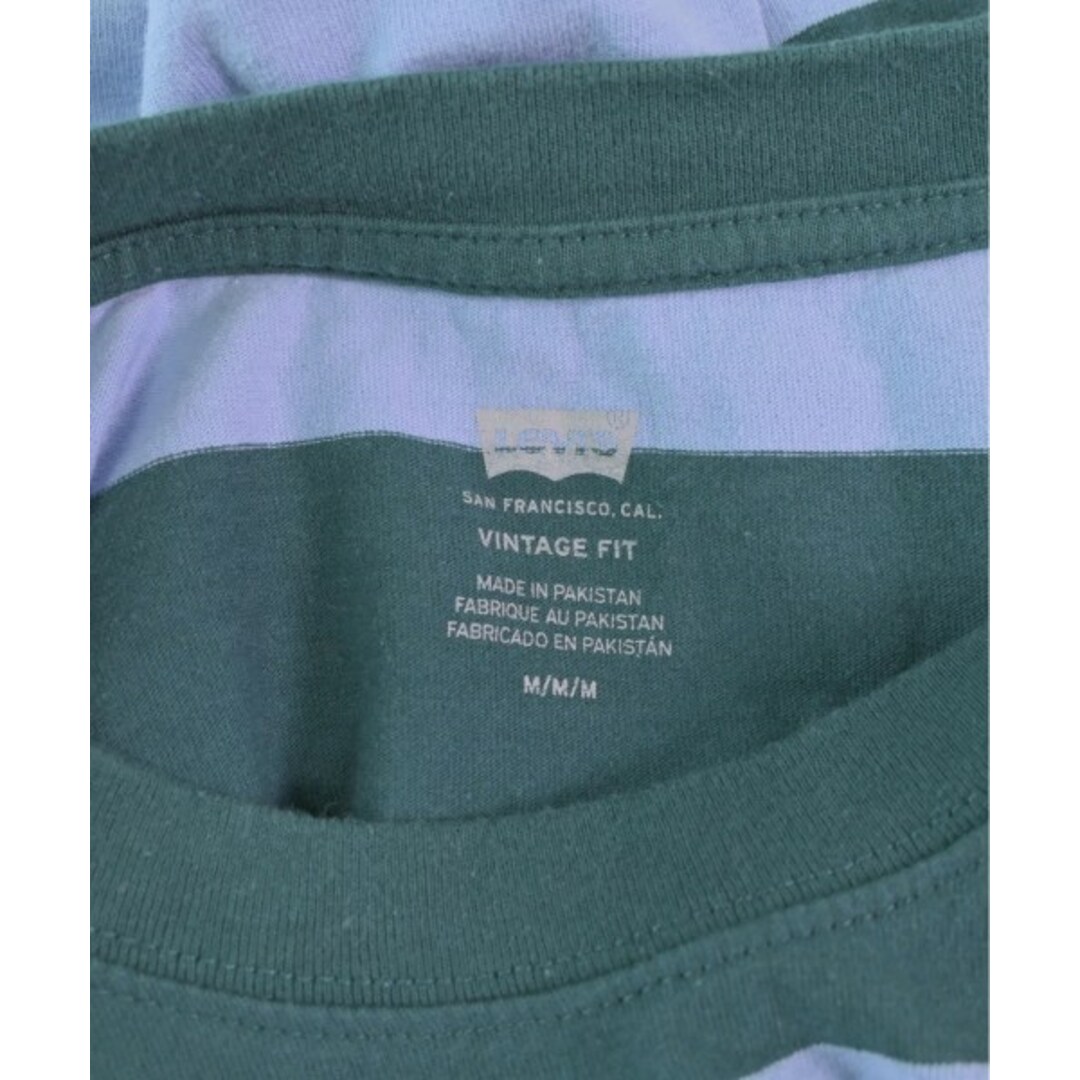 Levi's(リーバイス)のLevi's リーバイス Tシャツ・カットソー M 青x緑(ボーダー) 【古着】【中古】 メンズのトップス(Tシャツ/カットソー(半袖/袖なし))の商品写真