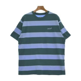 リーバイス(Levi's)のLevi's リーバイス Tシャツ・カットソー M 青x緑(ボーダー) 【古着】【中古】(Tシャツ/カットソー(半袖/袖なし))