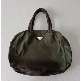 プラダ(PRADA)のプラダ トートバッグ ハンドバッグ カーキ ナイロン(トートバッグ)