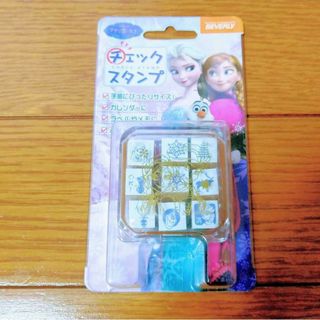 アナと雪の女王 チェックスタンプ CK9-032 新品未開封品(印鑑/スタンプ/朱肉)